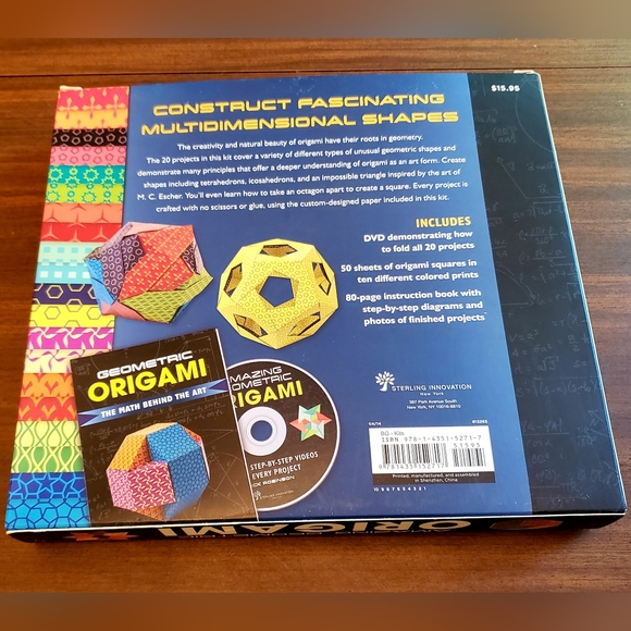 Amazing Geometric Origami Kit by Nick Robinson – NEW - Picture 2 of 3